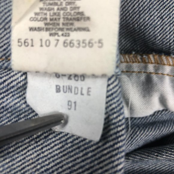 VTG 80s Levi's Jean Jacket Adult Large Blue Acid Wash Trucker Faded Denim USA - Picture 11 of 16